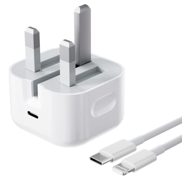 Apple 20W USB-C Power Adapter with a 3-pin plug