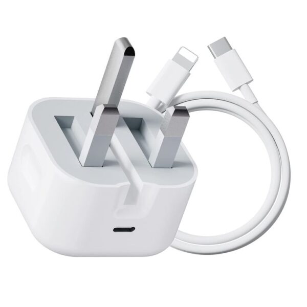 Apple 20W USB-C Power Adapter with a 3-pin plug